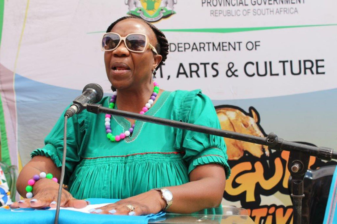 MEC Thandi Moraka officially unveils the 2019 Mapungubwe Arts and Cultural Festival activities during a Media Launch held at Mapungubwe World Heritage Site in Musina